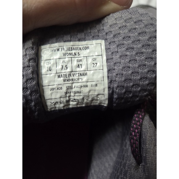 Eddie Bauer Womens Lukla Pro Mid Hiker 10 Boots Sneakers Shoes Vibram 6128-938 - Picture 6 of 6